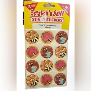 Vintage Trend Scratch And Sniff Stickers funny Honey Bear Craft Journal T-6409